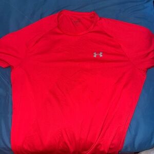 Under Armour Red Short Sleeve Performance Tee